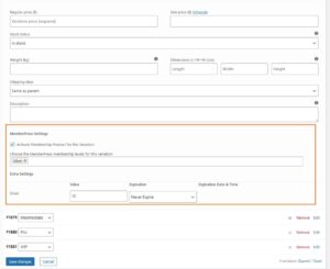 MemberPress WooCommerce Plus - Variable Products Support per Variation