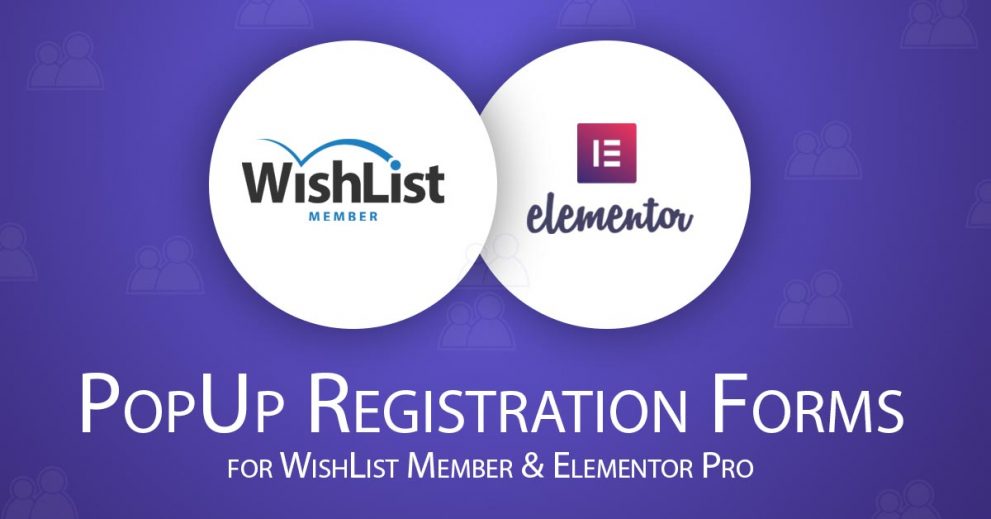 Popup Registration Forms for WishList Member and Elementor