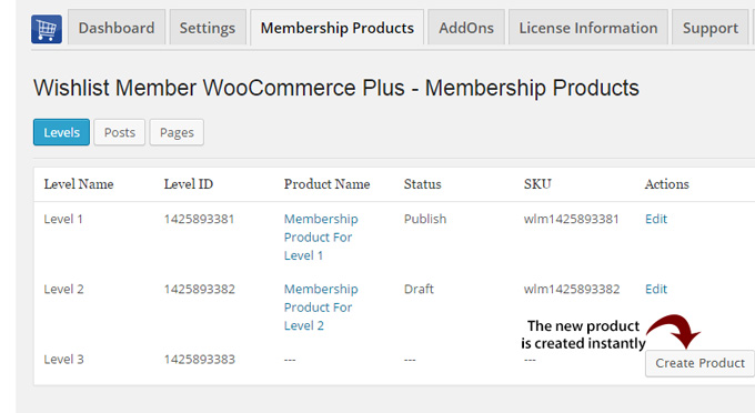 Wishlist Member WooCommerce Integration