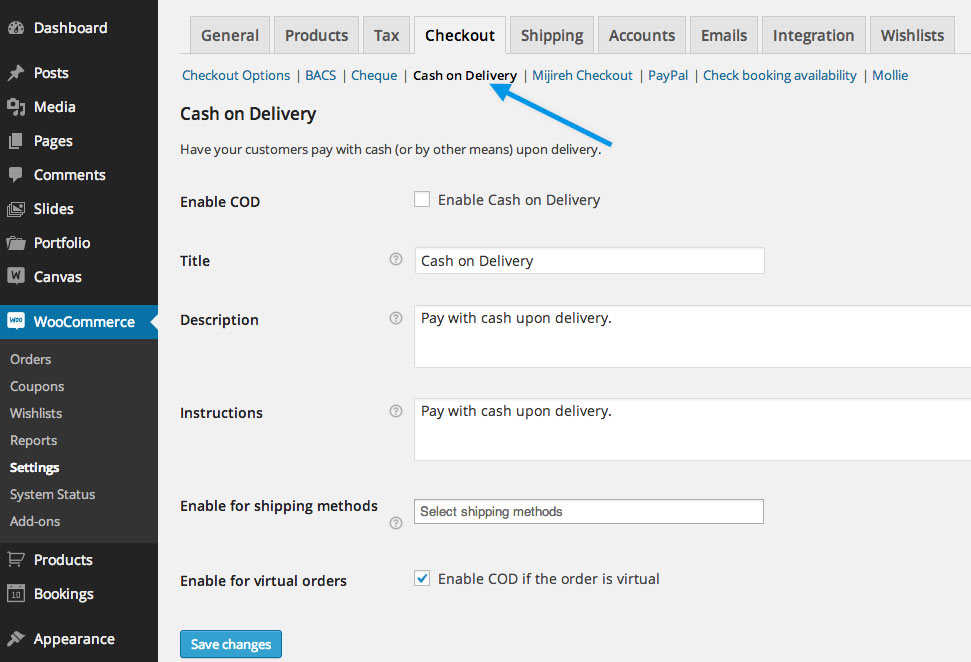WooCommerce Cash on Delivery